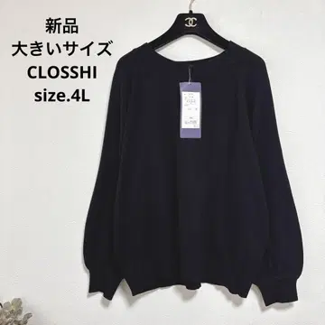 1 새상품 빅 사이즈 CLOSSHI 워셔블 칭찬받는 니트