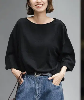 FRAMeWORK 빈티지 라이크 피마 Tee 블랙 미사용 새상품 택 포함