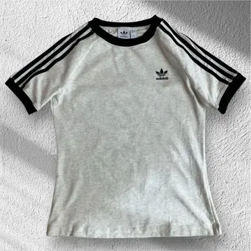 adidas 3선 T셔츠 라이트 그레이 XL