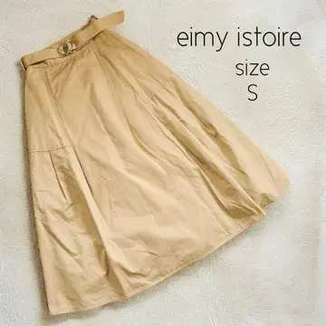 eimy istoire 에이미 이스트 월 스커트 S 베이지 벨트 포함