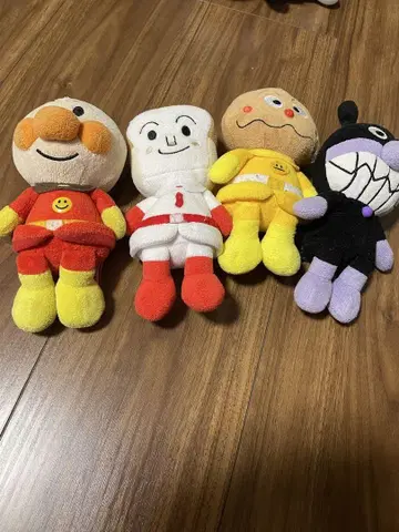 호빵맨 봉제 인형 4개 세트