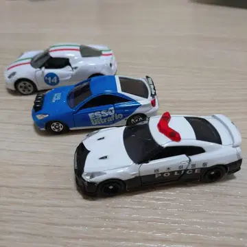 TOMICA siku 3대 (순찰차, CELICA, 알파로메오