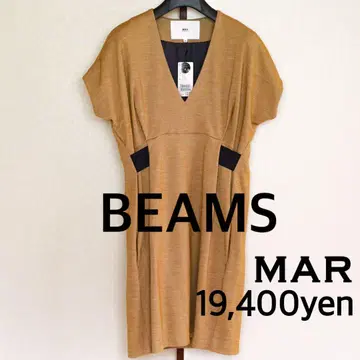 가을 빔즈 일본제 반팔 메르 MAR V넥 원피스 S