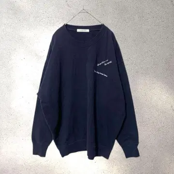 +81 BRANCA 영문 자수 로고 트레이닝복 긴팔 네이비 F