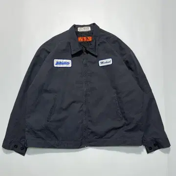 90s 레드캡 워크 자켓 3XL 차콜 그레이 충전솜 5878