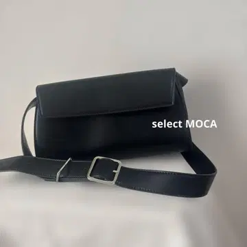 select MOCA 벨트 숄더백 가방 블랙 가로
