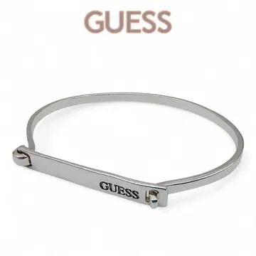 고품질 GUESS 게스 뱅글 925S 실버 로고 플레이트 빈티지