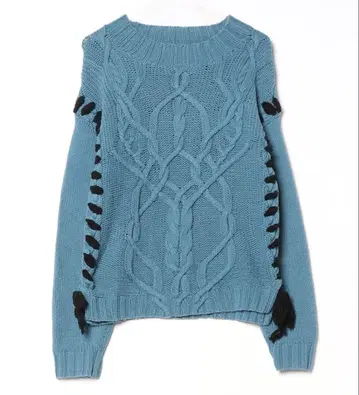 새상품급 Ameri LACEUPCABLEKNIT