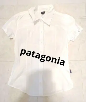 patagonia 오가닉 코튼 화이트 셔츠 사이즈 2 블라우스