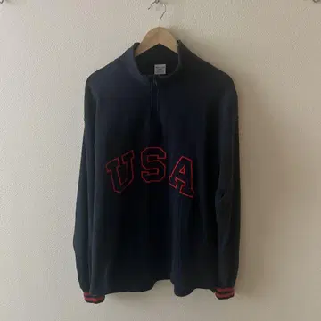 Champion USA 로고 맨투맨 L 사이즈 네이비