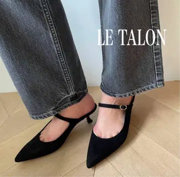 LE TALON 4.5cm 포인트 스트랩 뮬