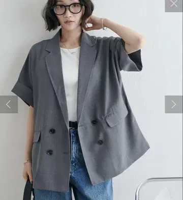 테크 린넨 반팔 셔츠 자켓