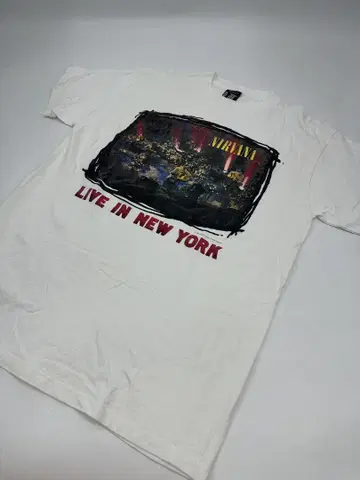 레어/새상품급 90s NIRVANA LIVE IN NEW YORK 티셔츠