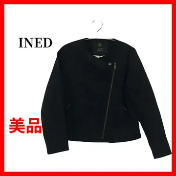 INED 이네드 라이더 자켓 노카라 스웨이드 B868