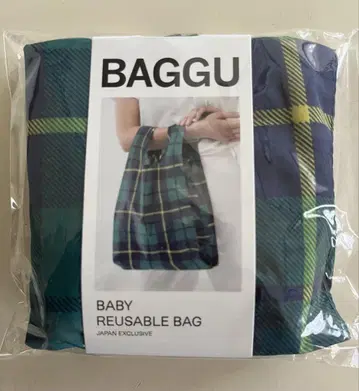 BAGGU Baby 타탄 체크 그린 단종