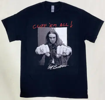 메탈리카 CLIFF BURTON M 사이즈 티셔츠 정품
