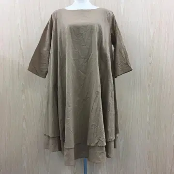 LE COUR 7부 소매 A라인 원피스 F0918B09