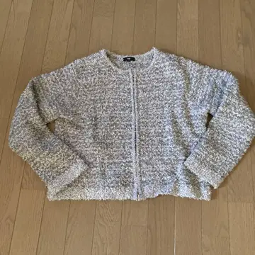 PLST 플러피 가디건 그레이 계열