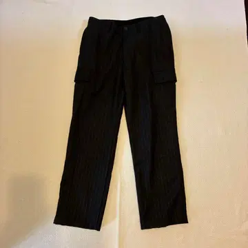 저널 스탠다드 가을/겨울 제품 스트라이프 카고 팬츠 블랙