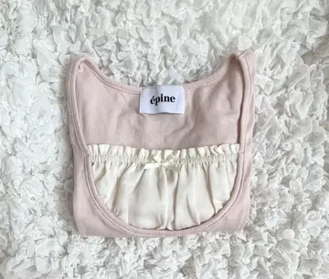 epine 에피 U cut layered rib tops 핑크