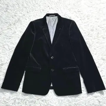 뷰티앤유스 유나이티드 애로우즈 벨로아 테일러드 자켓 블랙 L