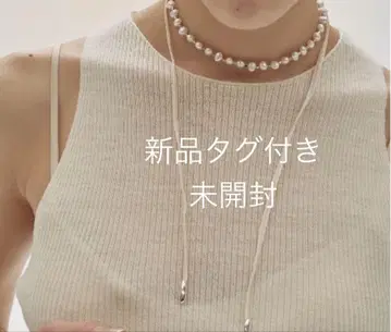 새상품 todayful Pearl Ribbon Choker 리본 초커