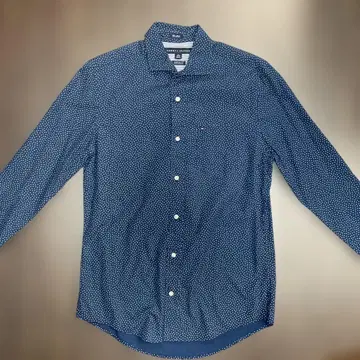 TOMMY HILFIGER 80's 2PLY 긴팔 셔츠 XS 네이비