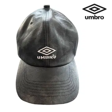 UMBRO 가죽 블랙 캡