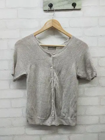 MARGARET HOWELL 마가렛호웰 린넨 반팔 가디건