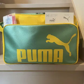 [ 미사용 새상품 ] PUMA 푸마 스포츠 숄더백 그린/노랑 브라질 컬러