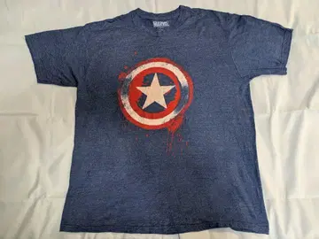 marvel 캡틴 아메리카 티셔츠 구제 의류 XL 사이즈