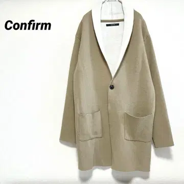 Confirm 숄카라 가디건 겉옷 롱 베이지 M