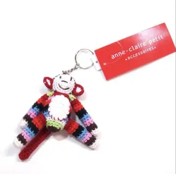 미사용 미개봉 앙크레일 아기 원숭이 키링 멀티 컬러 원숭이