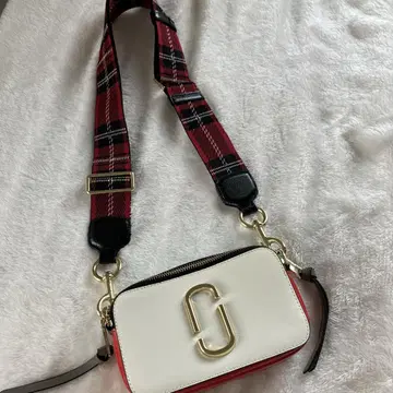 Marc Jacobs 숄더백 화이트/레드