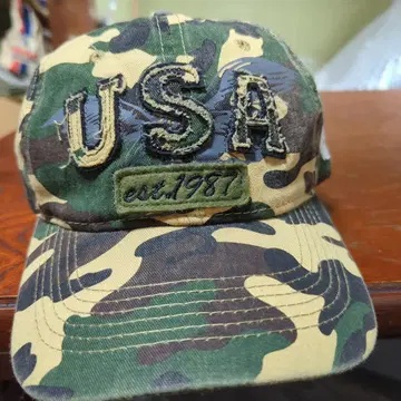 카모 패턴 USA 캡 estd 1981