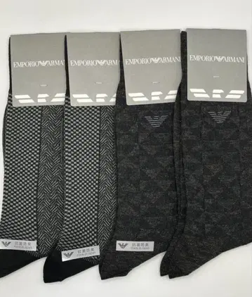 새상품 엠포리오 아르마니 남성용 삭스 4족 세트 25~27cm 1