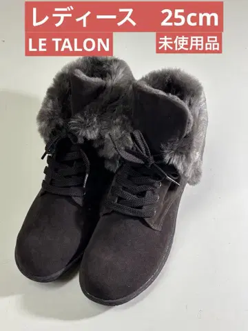LE TALON 르탈론 여성용 퍼 장식 여성용 업 부츠
