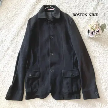 BOSTON-NINE 자켓 L 남성용 블랙 겉옷 면 100