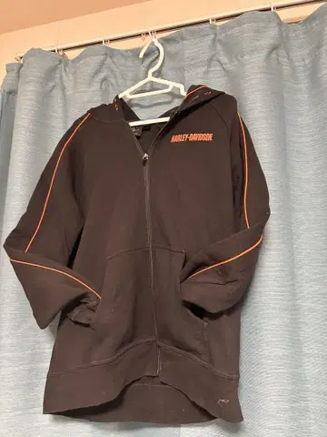 HARLEY-DAVIDSON 후드 부착 후드티 블랙