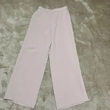 레리안 라이트 핑크 와이드 팬츠 허리밴딩