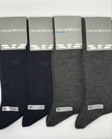 새상품 엠포리오 아르마니 남성용 삭스 4족 세트 25~27cm 2