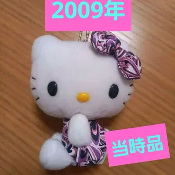 헬로키티 봉제 인형 스트랩 2009년 헤이세이 레트로 마블