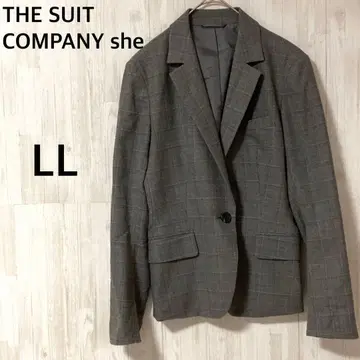 더 수트 컴퍼니 테일러드 자켓 [ LL ] 42 체크 무늬 그레이