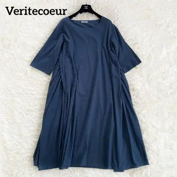 Veritecoeur 베리떼꾸르 2겹 사이드 턱 원피스