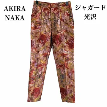 AKIRA NAKA 올 패턴 자카드 슬랙스 팬츠