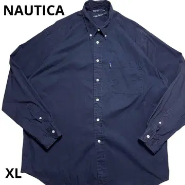 NAUTICA 노티카 네이비 버튼 다운 셔츠 긴팔 셔츠 XL