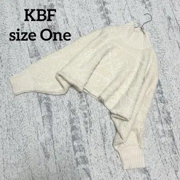 [KBF] 볼레로 니트 숏 기장 아이보리 F 하이넥 캐주얼