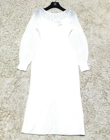 새상품 택 포함 머큐리 듀오 니트 레이스 울 롱 원피스
