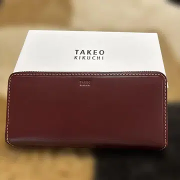 TAKEO KIKUCHI 다크 브라운 장지갑 새상품