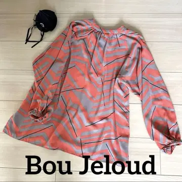 [ Bou Jeloud ] 스트라이프 긴팔 블라우스